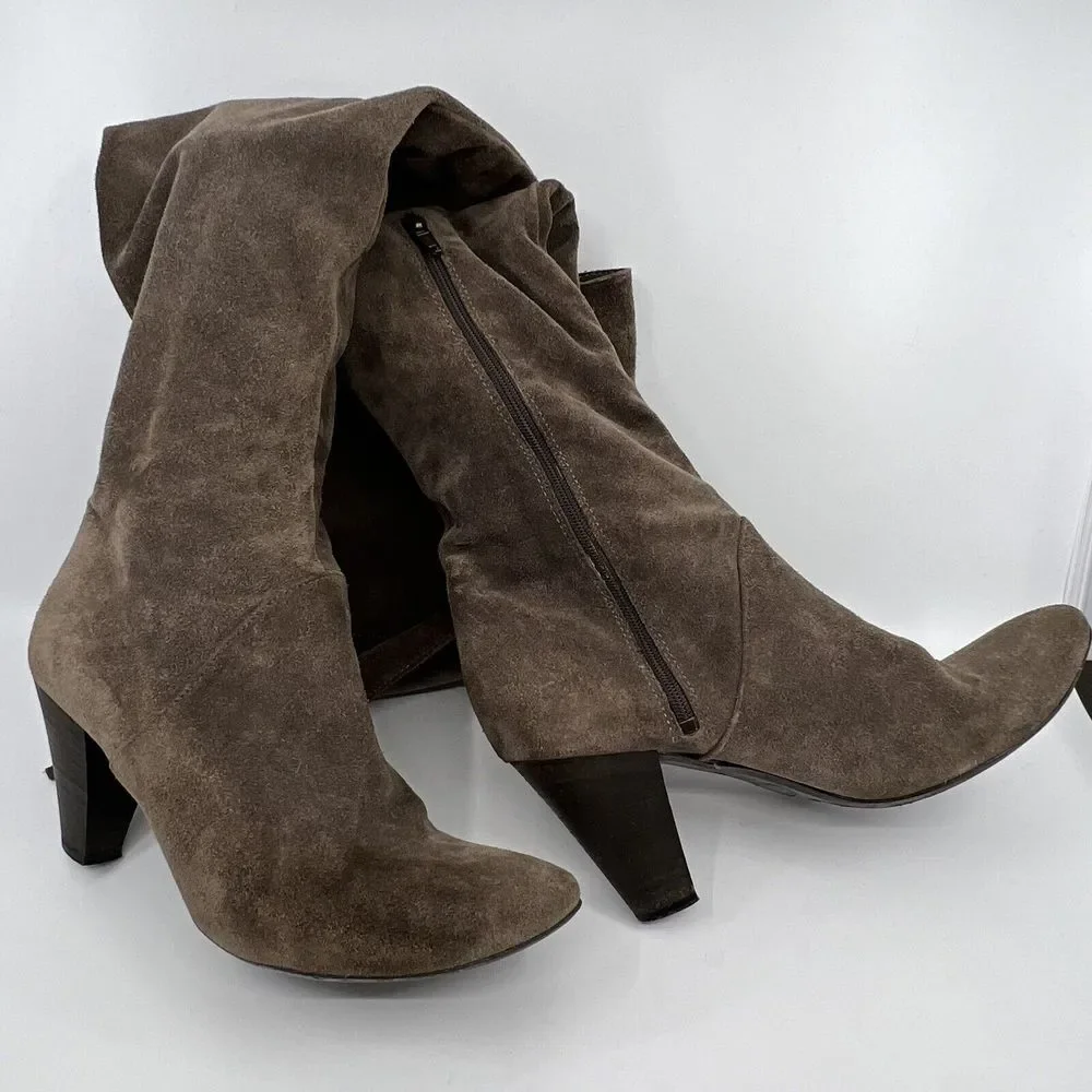 Lavorazione Artigiana Suede Over Knee Boots 39 ITALY BOHO HIPPIE PEASANT 8